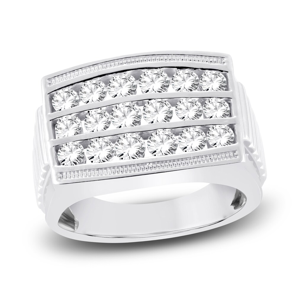 Men's Lab-Created Diamond Ring 2 ct tw Round 14K White Gold 3jljjuKm Men's Lab-Created Diamond Ring 2 ct tw Round 14K White Gold 3jljjuKm