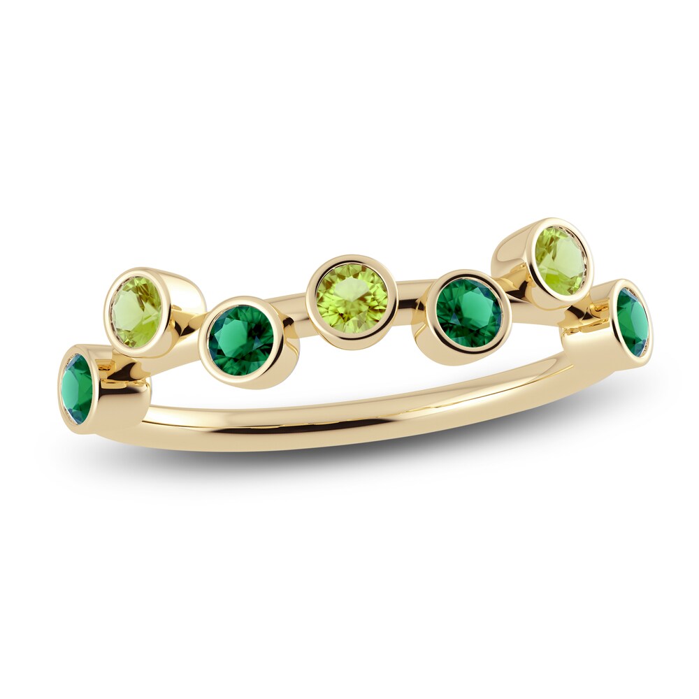 Juliette Maison Natural Peridot & Natural Emerald Ring 10K Yellow Gold 3omoVvqP Juliette Maison Natural Peridot & Natural Emerald Ring 10K Yellow Gold 3omoVvqP