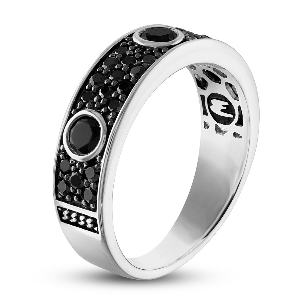 1933 by Esquire Men\'s Natural Black Spinel Ring Sterling Silver 3qoj080M 1933 by Esquire Men\'s Natural Black Spinel Ring Sterling Silver 3qoj080M