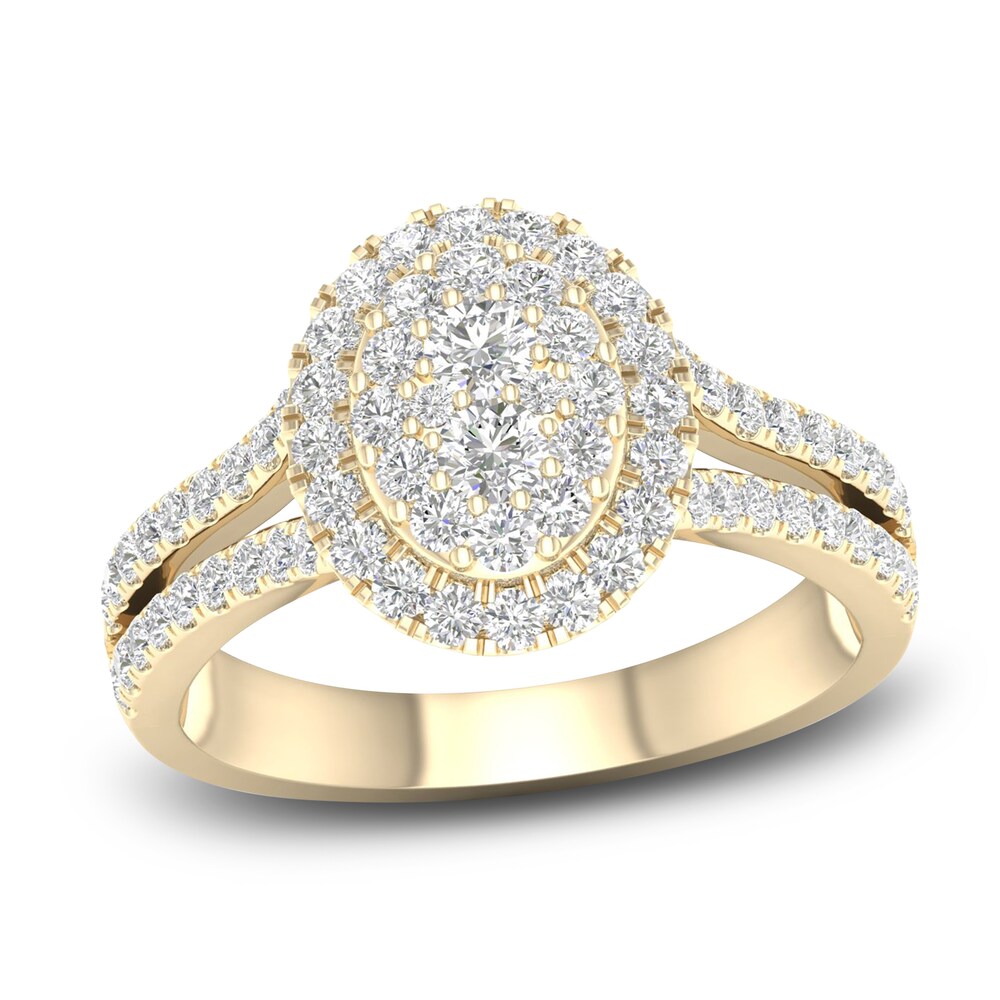 Diamond Ring 3/4 ct tw Round 14K Yellow Gold 46DPy6QB Diamond Ring 3/4 ct tw Round 14K Yellow Gold 46DPy6QB