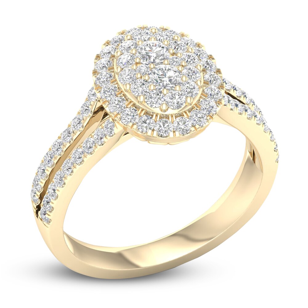 Diamond Ring 3/4 ct tw Round 14K Yellow Gold 46DPy6QB Diamond Ring 3/4 ct tw Round 14K Yellow Gold 46DPy6QB