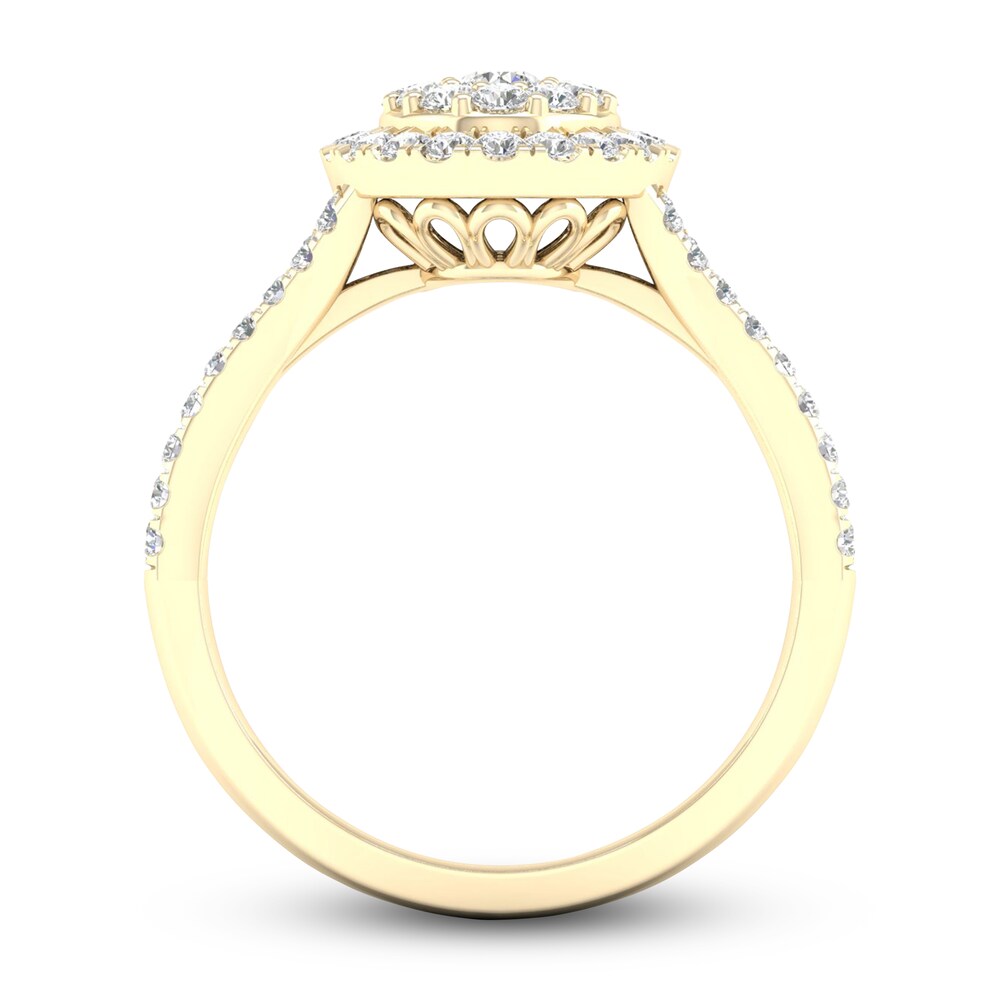 Diamond Ring 3/4 ct tw Round 14K Yellow Gold 46DPy6QB Diamond Ring 3/4 ct tw Round 14K Yellow Gold 46DPy6QB