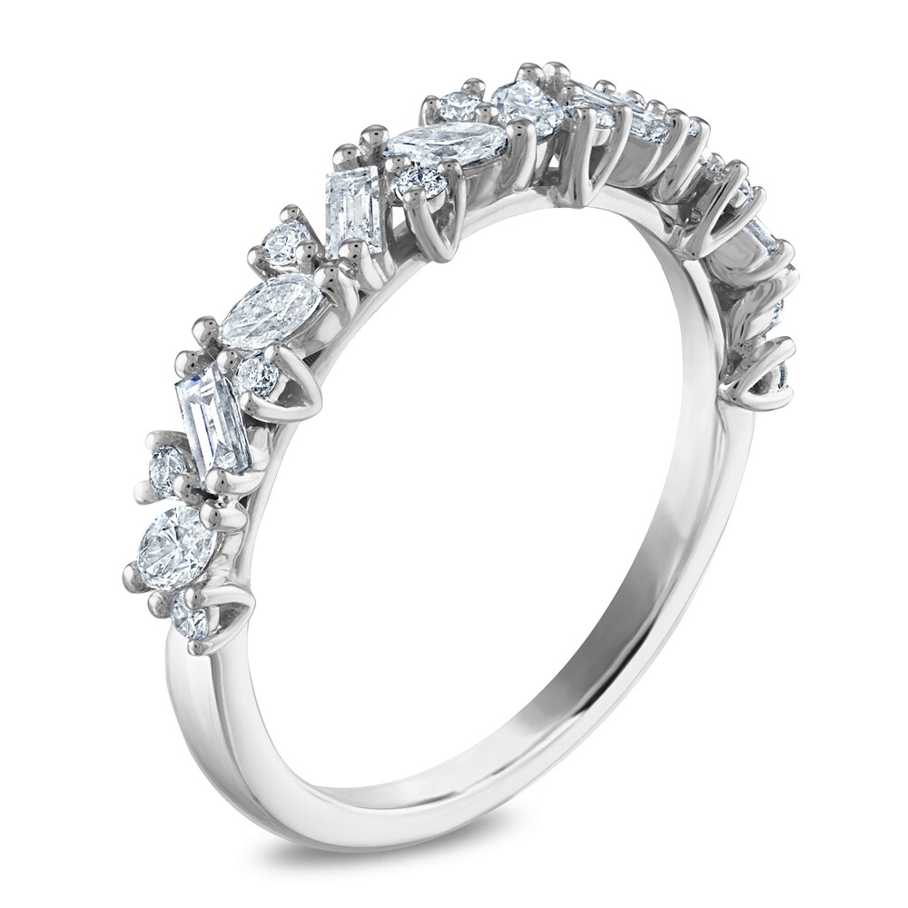 Diamond Anniversary Band 5/8 ct tw Baguette/Marquise/ Round Platinum 46RFTYee Diamond Anniversary Band 5/8 ct tw Baguette/Marquise/ Round Platinum 46RFTYee