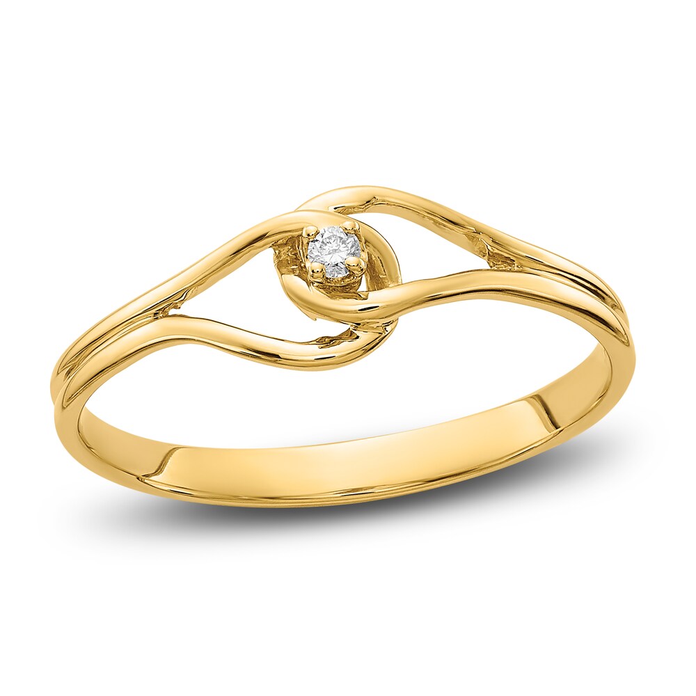 Diamond Accent Ring 14K Yellow Gold 4Oo8A98q Diamond Accent Ring 14K Yellow Gold 4Oo8A98q