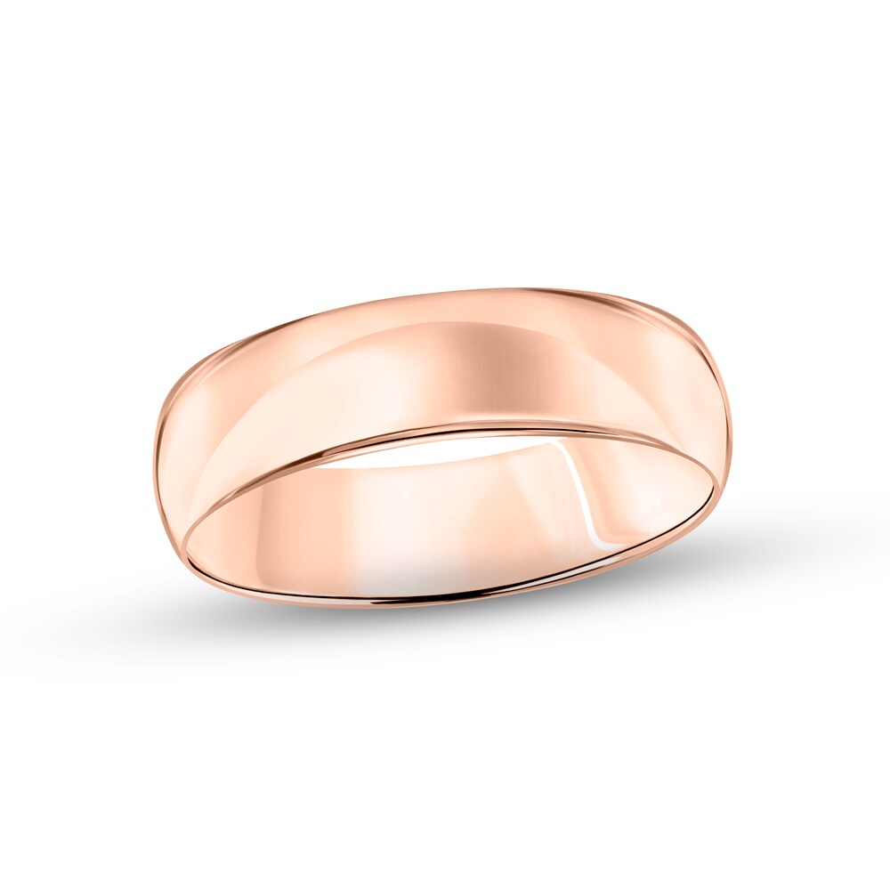 Polished Wedding Band 14K Rose Gold 6.0mm 4Q8uyXgl Polished Wedding Band 14K Rose Gold 6.0mm 4Q8uyXgl