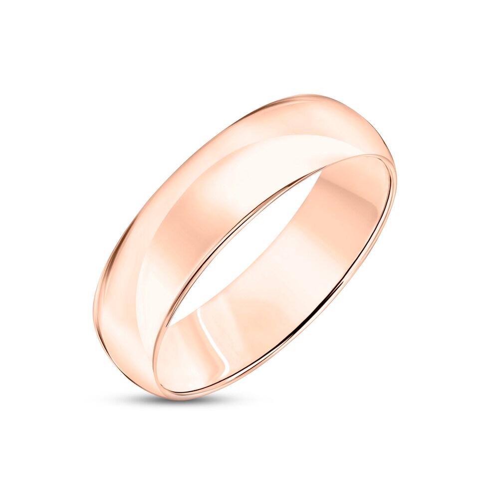 Polished Wedding Band 14K Rose Gold 6.0mm 4Q8uyXgl Polished Wedding Band 14K Rose Gold 6.0mm 4Q8uyXgl