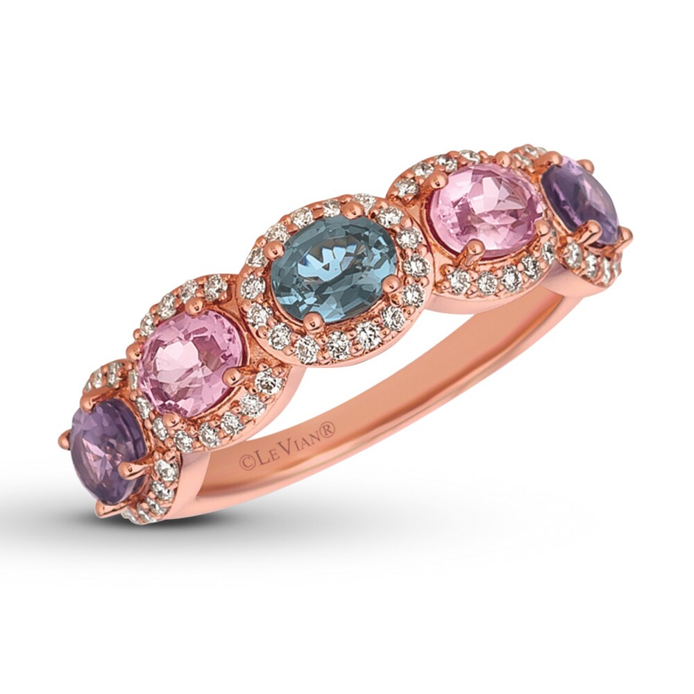 Le Vian Mixberry Spinel Ring 1/3 carat tw Diamonds 14K Strawberry Gold 4S6QxFp6 Le Vian Mixberry Spinel Ring 1/3 carat tw Diamonds 14K Strawberry Gold 4S6QxFp6