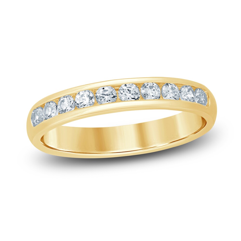 Diamond Anniversary Ring 1/2 ct tw Round 14K Yellow Gold 4ha264x3 Diamond Anniversary Ring 1/2 ct tw Round 14K Yellow Gold 4ha264x3