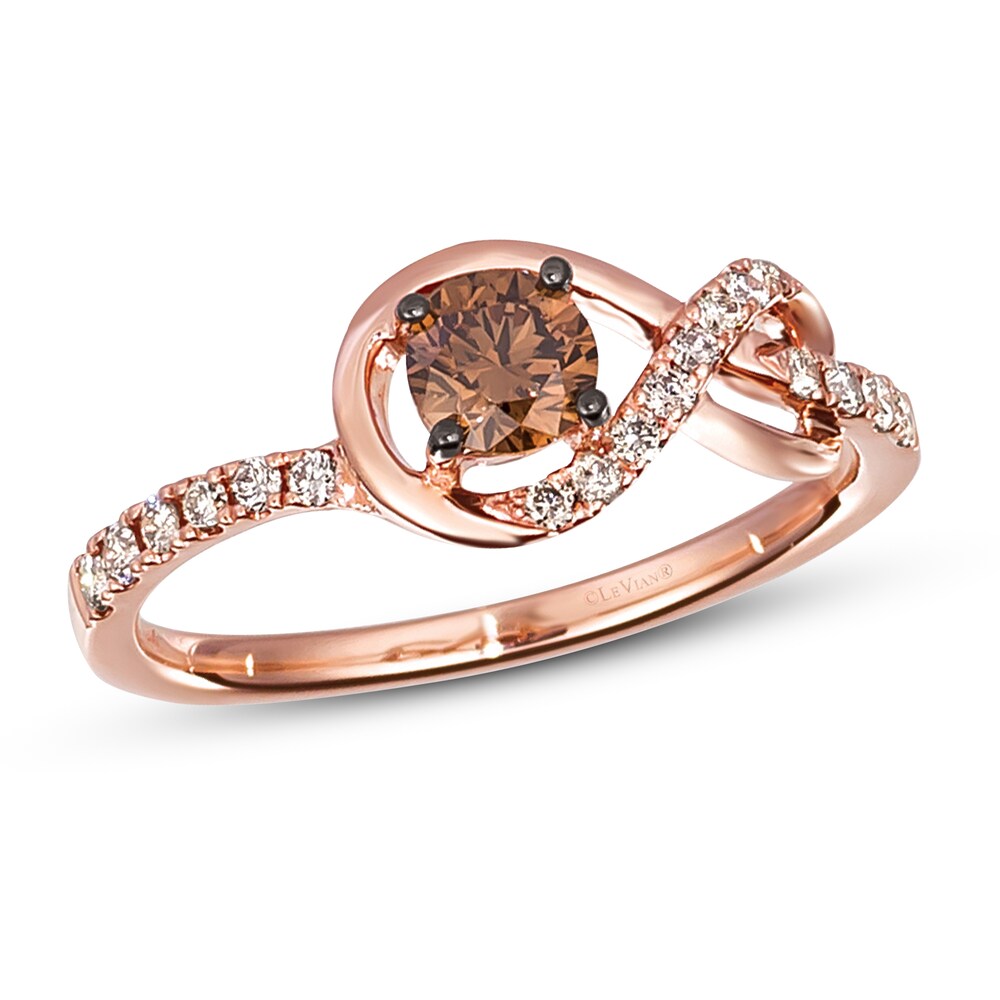 Le Vian Diamond Ring 1/2 ct tw Round 14K Strawberry Gold 4nQIm90a Le Vian Diamond Ring 1/2 ct tw Round 14K Strawberry Gold 4nQIm90a
