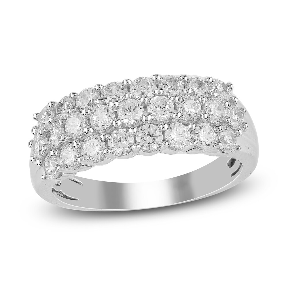 Diamond Anniversary Ring 1-1/2 ct tw Round 14K White Gold 4nhQ6s6O Diamond Anniversary Ring 1-1/2 ct tw Round 14K White Gold 4nhQ6s6O