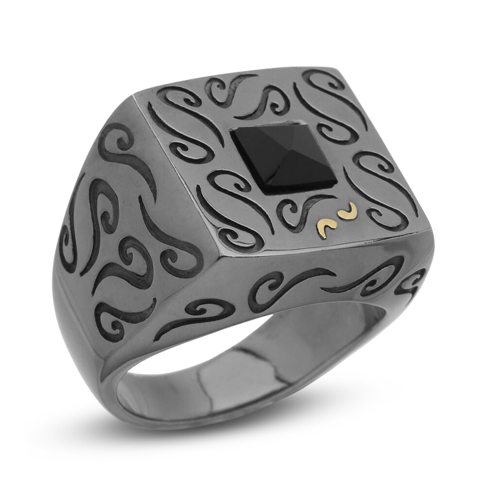 Marco Dal Maso Ara Men's Natural Black Onyx Ring Sterling Silver 4oKjt8kA Marco Dal Maso Ara Men's Natural Black Onyx Ring Sterling Silver 4oKjt8kA