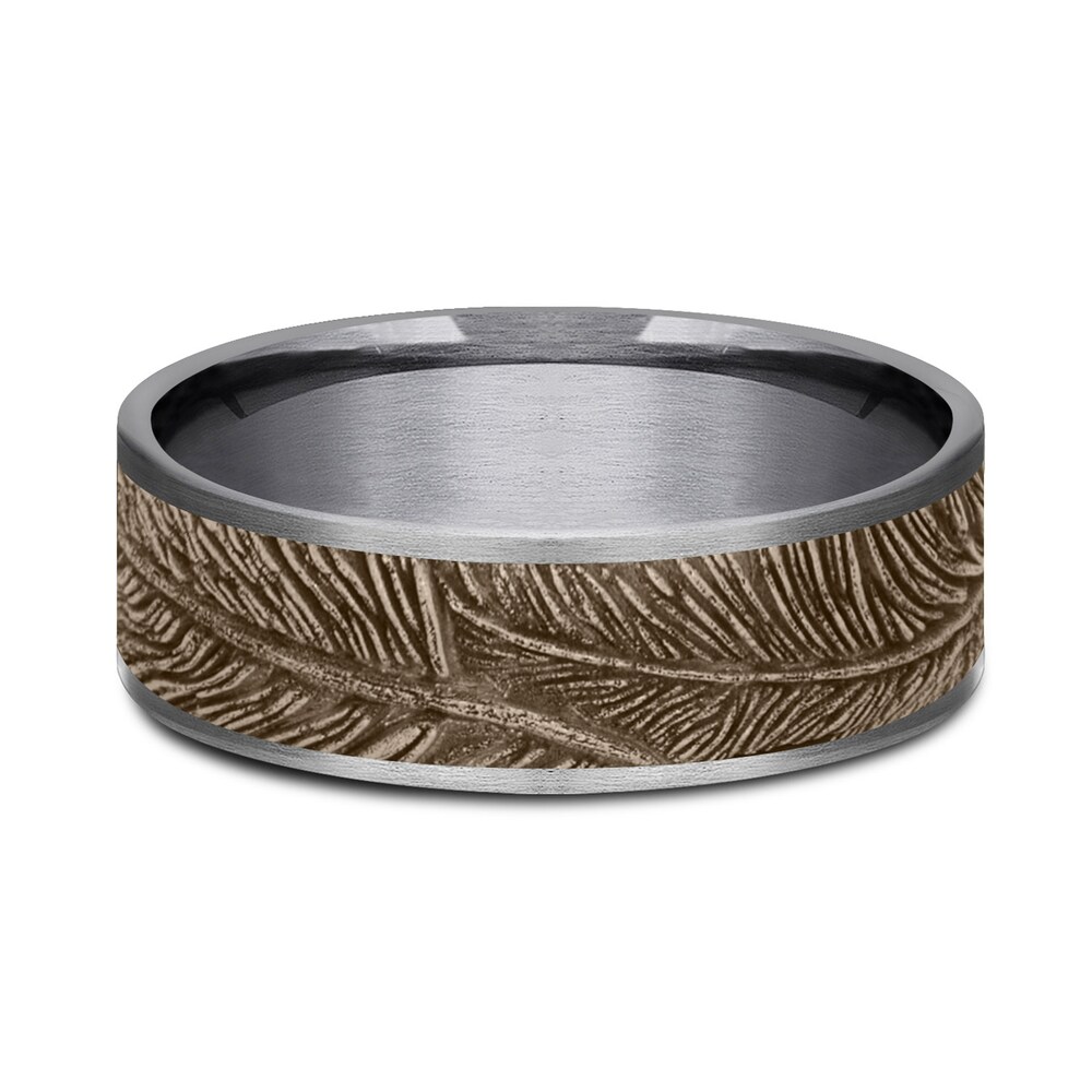 Feat Wedding Band 14K Rose Gold/Tantalum 7.5mm 54boD7UE Feat Wedding Band 14K Rose Gold/Tantalum 7.5mm 54boD7UE