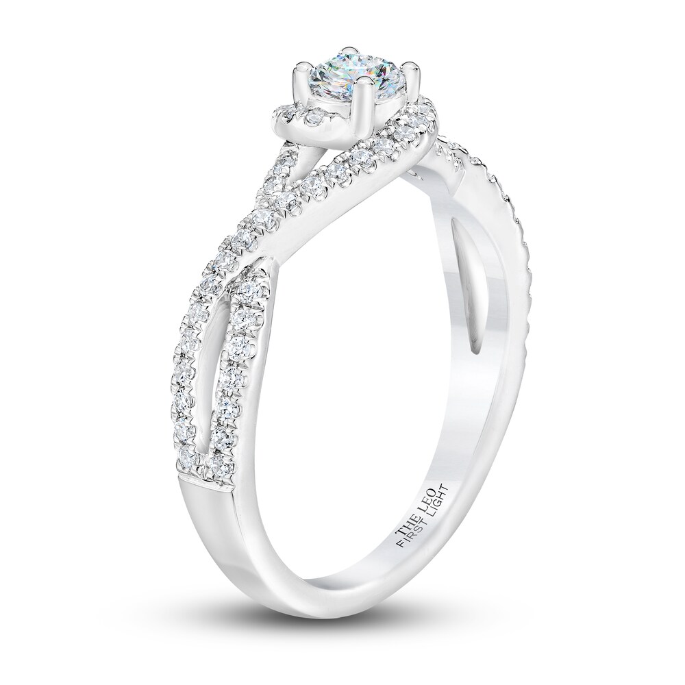 THE LEO First Light Diamond Ring 1/2 ct tw Round 14K White Gold 54vtwjcC THE LEO First Light Diamond Ring 1/2 ct tw Round 14K White Gold 54vtwjcC