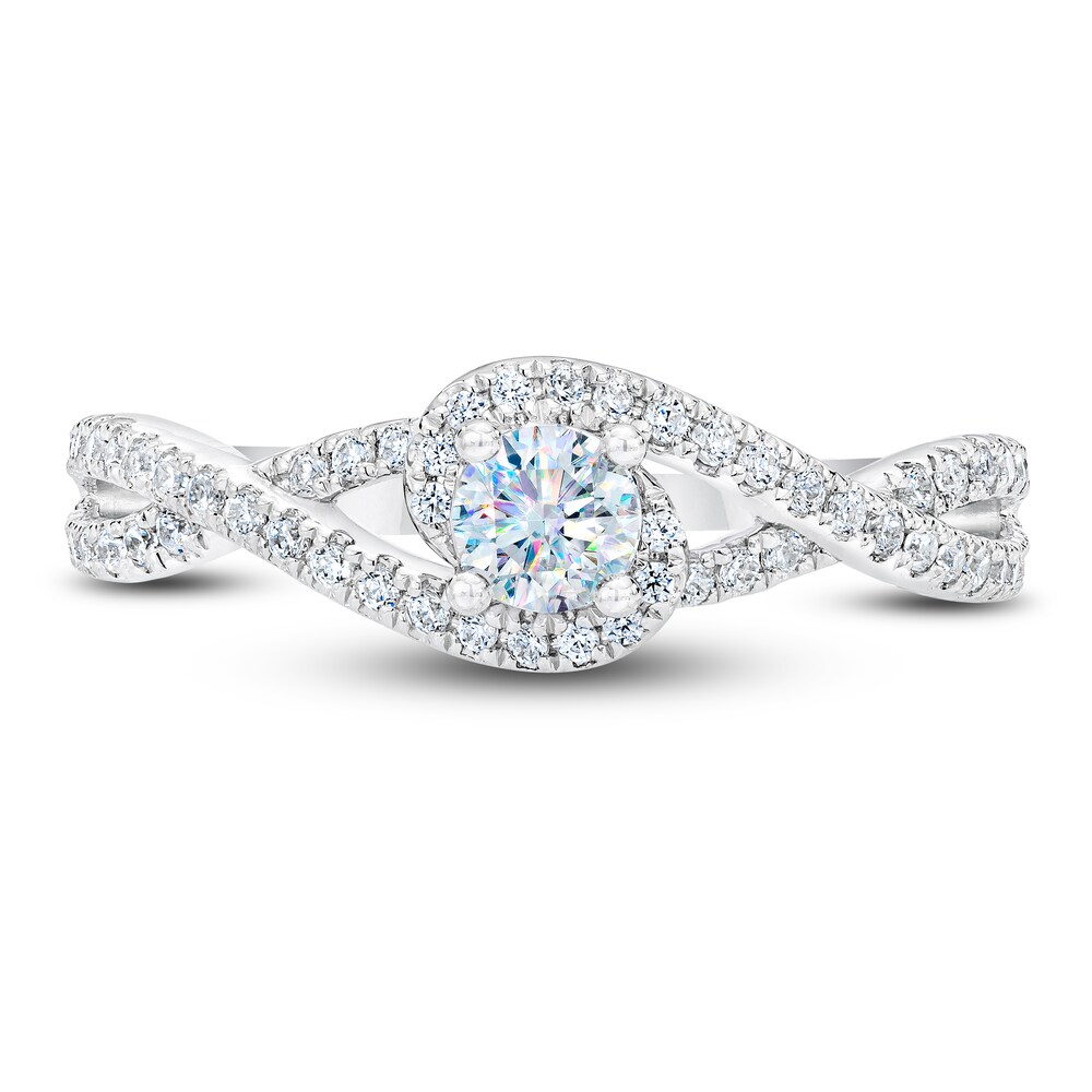 THE LEO First Light Diamond Ring 1/2 ct tw Round 14K White Gold 54vtwjcC THE LEO First Light Diamond Ring 1/2 ct tw Round 14K White Gold 54vtwjcC