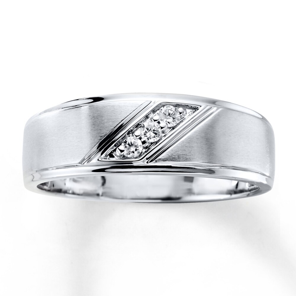 Men's Diamond Band 1/10 ct tw Round-cut 10K White Gold 58rwj7Yq Men's Diamond Band 1/10 ct tw Round-cut 10K White Gold 58rwj7Yq