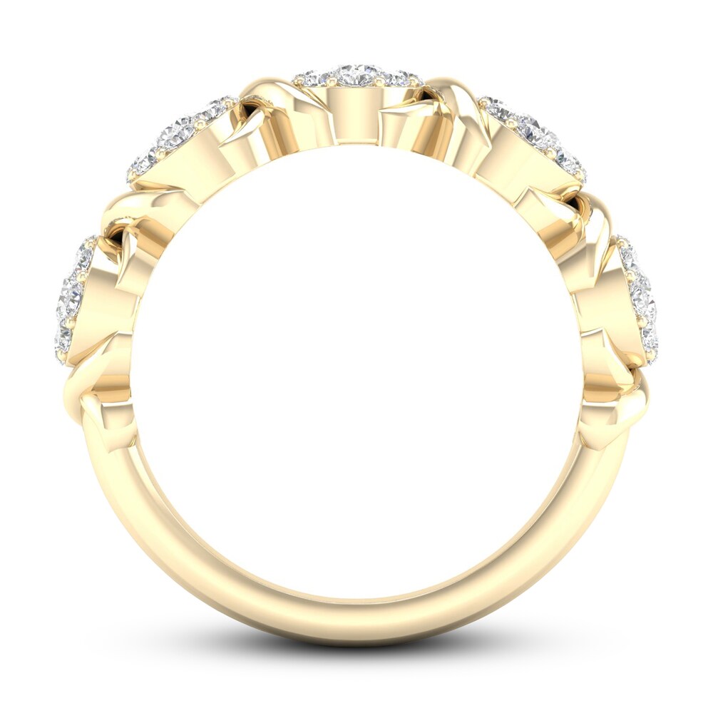 Diamond Anniversary Ring 3/4 ct tw 14K Yellow Gold 5BGXCuMY Diamond Anniversary Ring 3/4 ct tw 14K Yellow Gold 5BGXCuMY