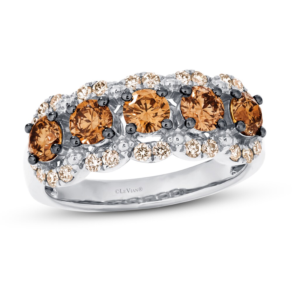 Le Vian Chocolate Diamond Ring 1-1/2 ct tw Round 14K Vanilla Gold 5EfVZtfD Le Vian Chocolate Diamond Ring 1-1/2 ct tw Round 14K Vanilla Gold 5EfVZtfD