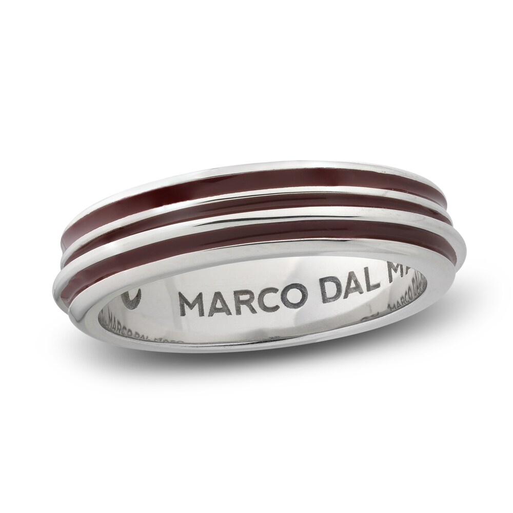 Marco Dal Maso Men's Acies Thin Ring Red Enamel Sterling Silver 5FWoFapL Marco Dal Maso Men's Acies Thin Ring Red Enamel Sterling Silver 5FWoFapL