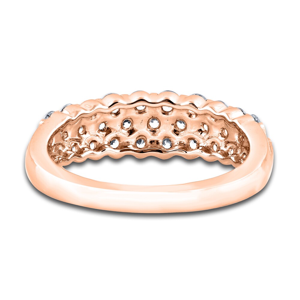 Diamond Bar Anniversary Band 1 ct tw Round 14K Rose Gold 5QEw78hM