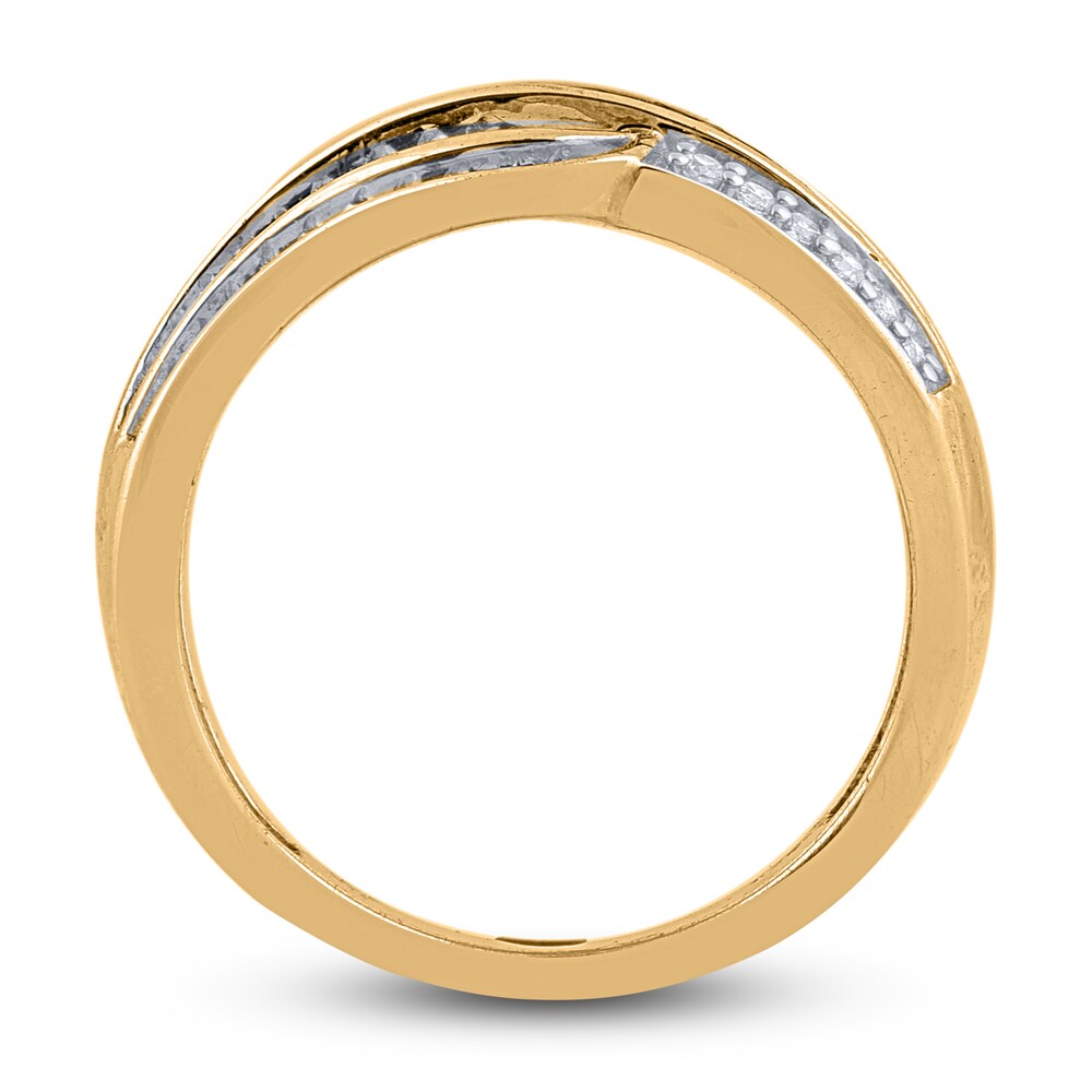 Diamond Wave Anniversary Band 1/2 ct tw Round 14K Yellow Gold 5YxbQxHA Diamond Wave Anniversary Band 1/2 ct tw Round 14K Yellow Gold 5YxbQxHA
