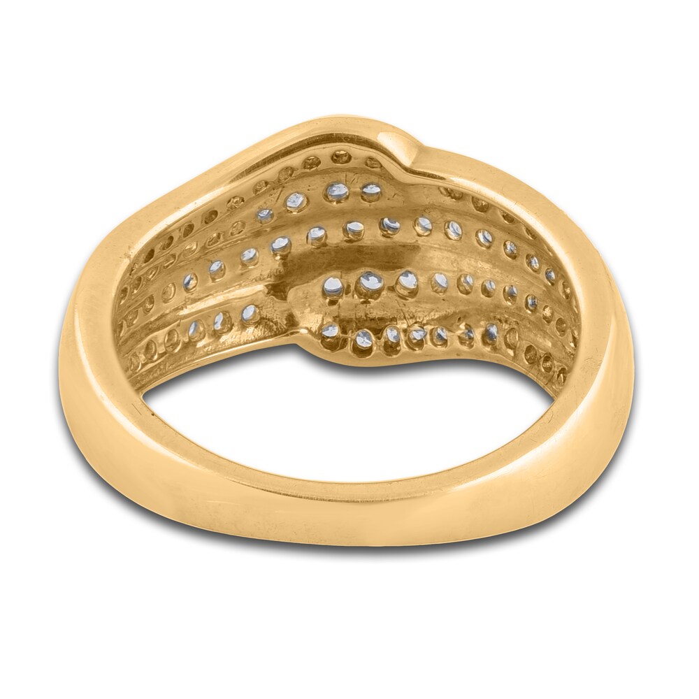 Diamond Wave Anniversary Band 1/2 ct tw Round 14K Yellow Gold 5YxbQxHA Diamond Wave Anniversary Band 1/2 ct tw Round 14K Yellow Gold 5YxbQxHA