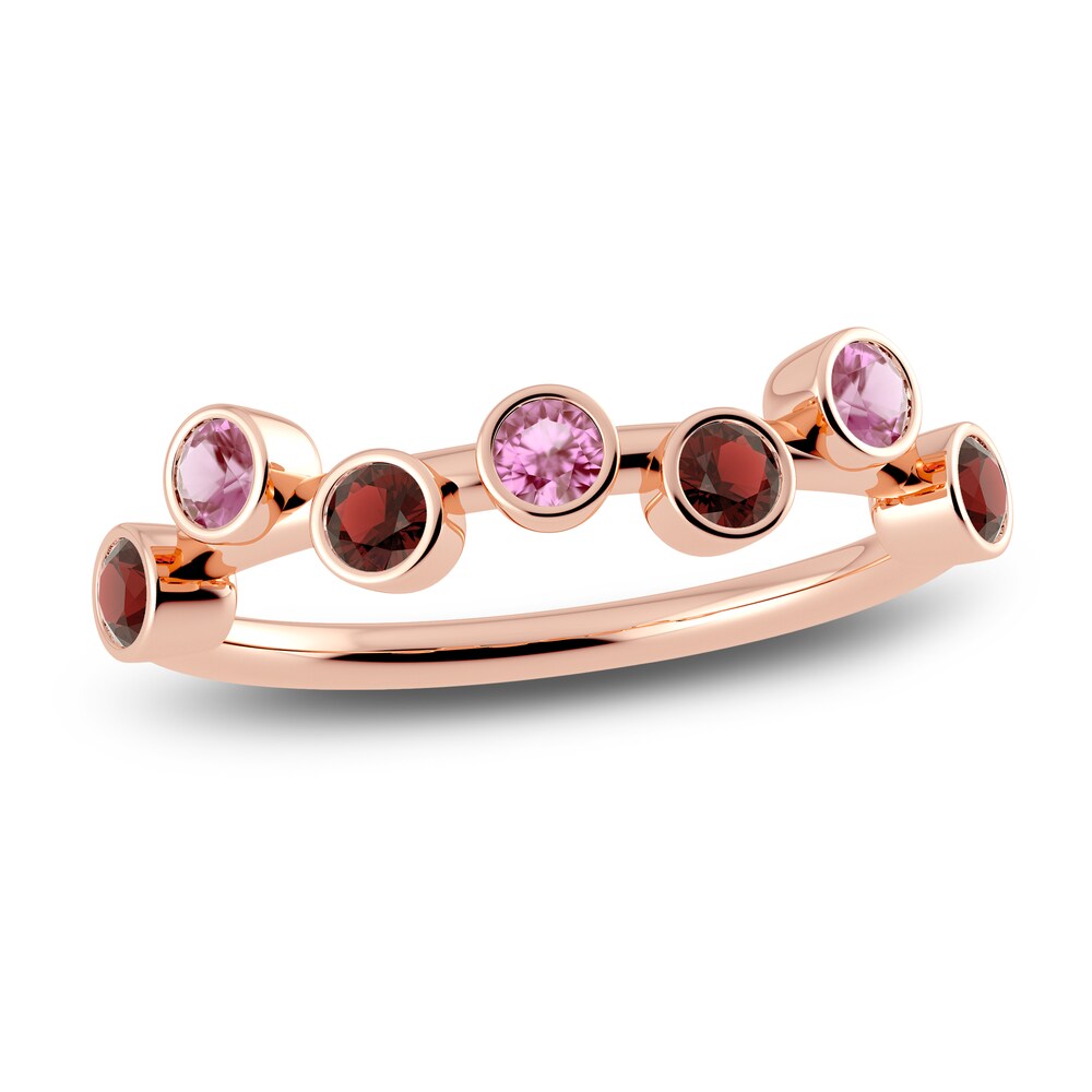 Juliette Maison Natural Pink Tourmaline & Natural Garnet Ring 10K Rose Gold 5aYBwNLd Juliette Maison Natural Pink Tourmaline & Natural Garnet Ring 10K Rose Gold 5aYBwNLd