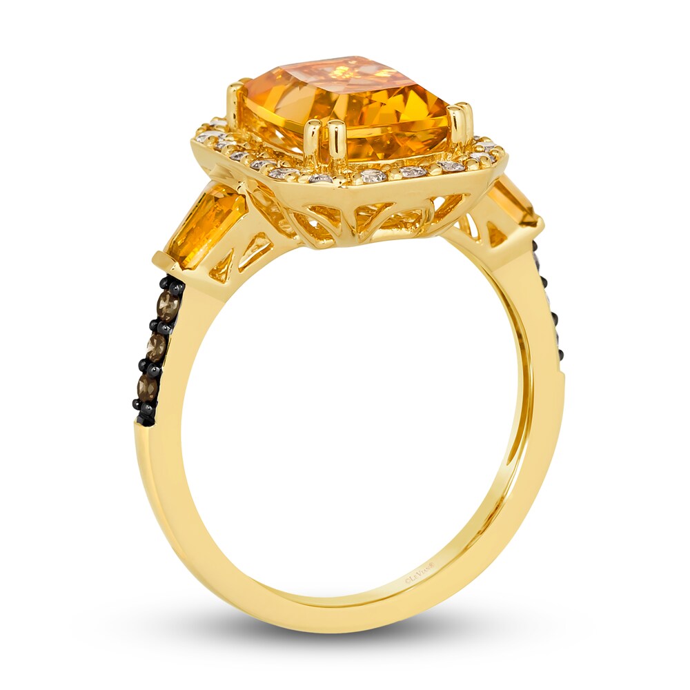 Le Vian Natural Citrine Ring 3/8 ct tw Round 14K Honey Gold 5nqT4Z8F