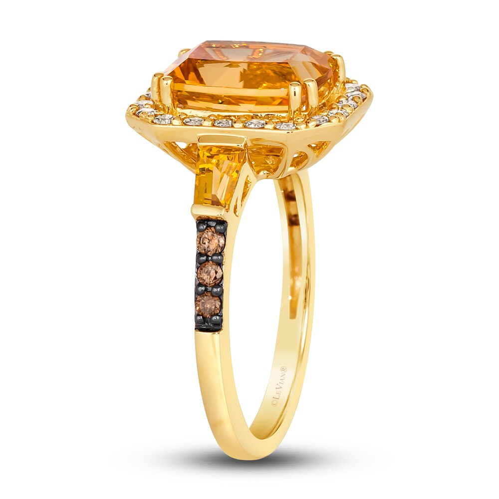 Le Vian Natural Citrine Ring 3/8 ct tw Round 14K Honey Gold 5nqT4Z8F