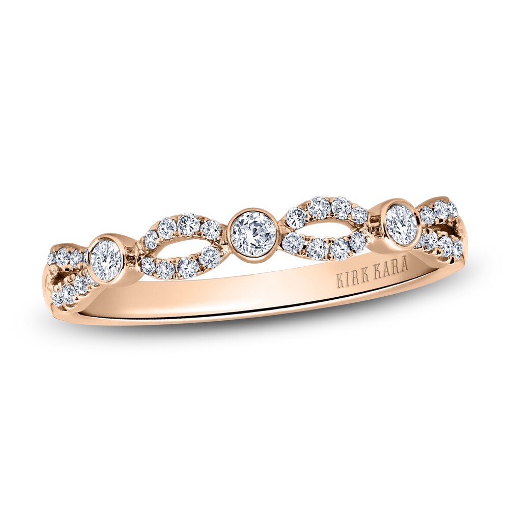 Kirk Kara Twisted Diamond Wedding Band 1/5 ct tw Round 18K Rose Gold 5o8HZ3Hk Kirk Kara Twisted Diamond Wedding Band 1/5 ct tw Round 18K Rose Gold 5o8HZ3Hk