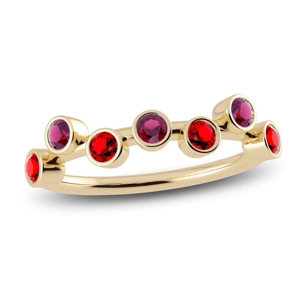 Juliette Maison Natural Ruby & Natural Rhodolite Garnet Ring 10K Yellow Gold 5u7bUtj9 Juliette Maison Natural Ruby & Natural Rhodolite Garnet Ring 10K Yellow Gold 5u7bUtj9