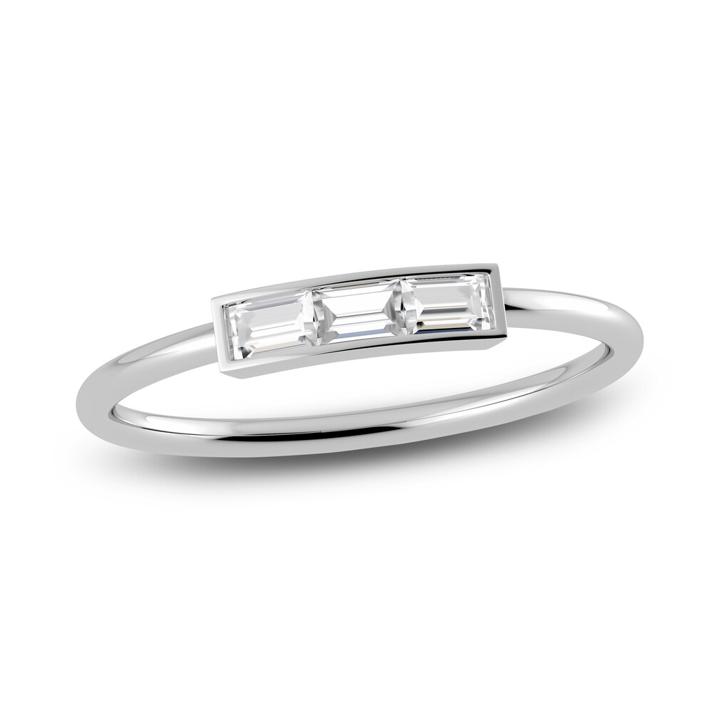 Juliette Maison Natural White Sapphire Baguette Bar Ring 10K White Gold 63bbG8Op Juliette Maison Natural White Sapphire Baguette Bar Ring 10K White Gold 63bbG8Op