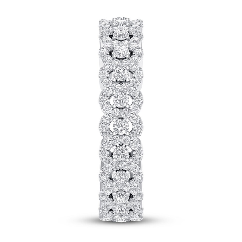 Diamond Eternity Band 1 ct tw Round 14K White Gold 6J9HljcI