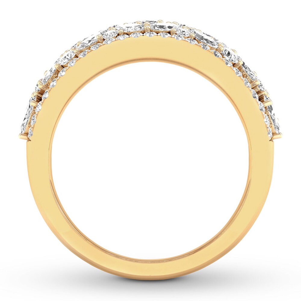 Diamond Anniversary Band 1-1/5 ct tw Round/Marquise 14K Gold 6JAnfpky Diamond Anniversary Band 1-1/5 ct tw Round/Marquise 14K Gold 6JAnfpky