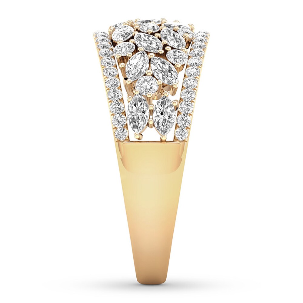 Diamond Anniversary Band 1-1/5 ct tw Round/Marquise 14K Gold 6JAnfpky Diamond Anniversary Band 1-1/5 ct tw Round/Marquise 14K Gold 6JAnfpky