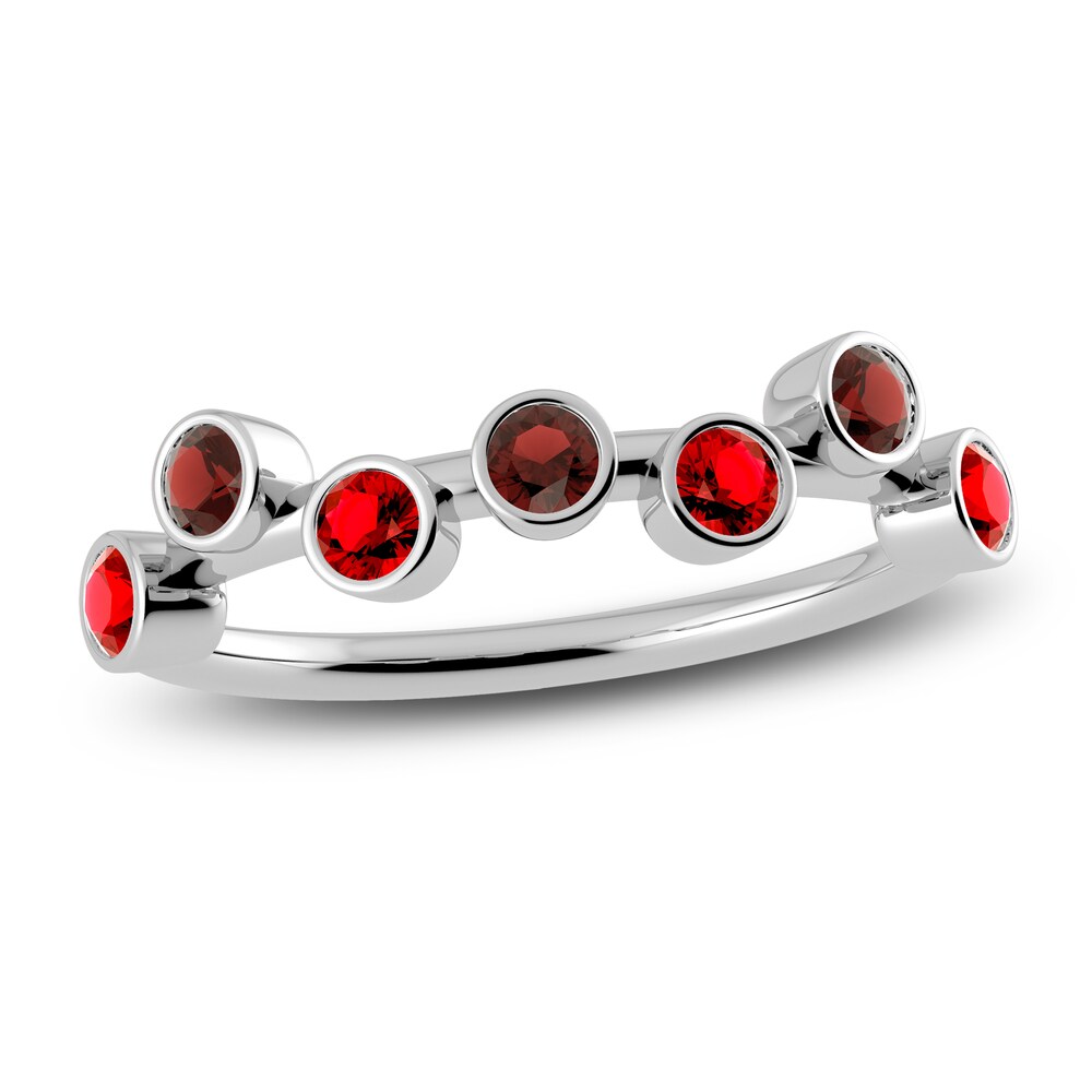 Juliette Maison Natural Garnet & Natural Ruby Ring 10K White Gold 6KIKpta9 Juliette Maison Natural Garnet & Natural Ruby Ring 10K White Gold 6KIKpta9