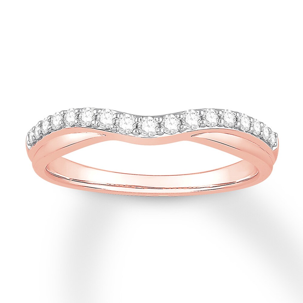 Diamond Contour Ring 1/4 ct tw Round 14K Rose Gold 6RELFihh Diamond Contour Ring 1/4 ct tw Round 14K Rose Gold 6RELFihh