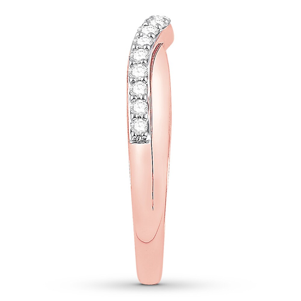 Diamond Contour Ring 1/4 ct tw Round 14K Rose Gold 6RELFihh Diamond Contour Ring 1/4 ct tw Round 14K Rose Gold 6RELFihh