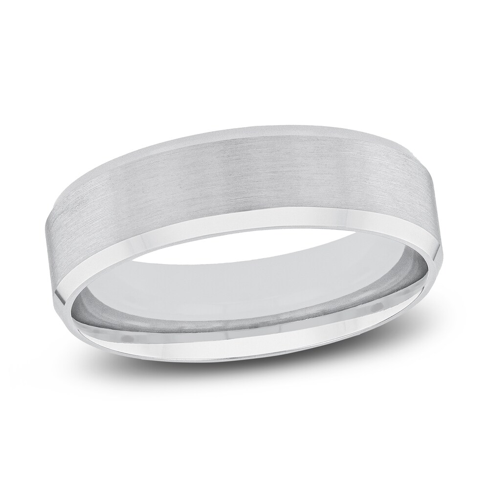 Men's Beveled Edge Wedding Band 14K White Gold 6SYvBzoV Men's Beveled Edge Wedding Band 14K White Gold 6SYvBzoV