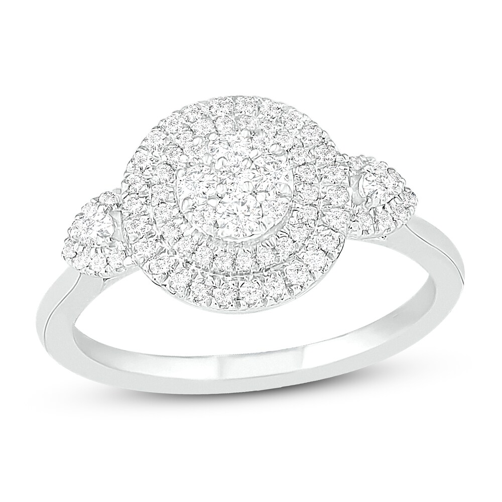 Diamond Ring 1/2 ct tw Round 14K White Gold 6WfyiYZY Diamond Ring 1/2 ct tw Round 14K White Gold 6WfyiYZY