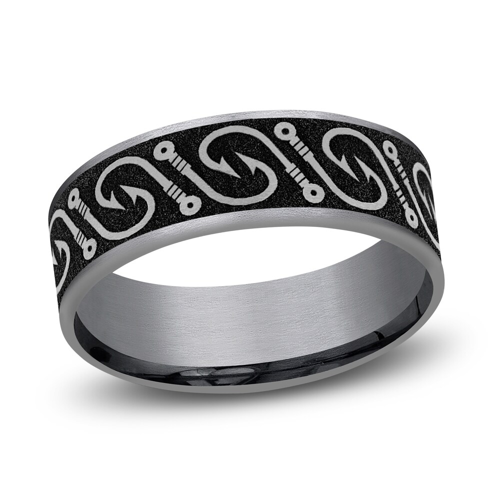 Fish Hook Wedding Band Tantalum 7.5mm 6bWKZhHL Fish Hook Wedding Band Tantalum 7.5mm 6bWKZhHL