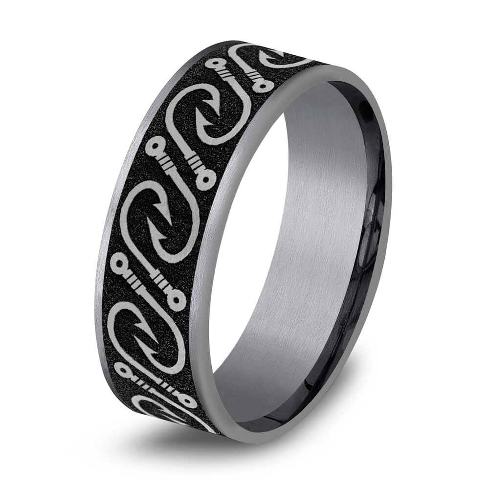 Fish Hook Wedding Band Tantalum 7.5mm 6bWKZhHL Fish Hook Wedding Band Tantalum 7.5mm 6bWKZhHL