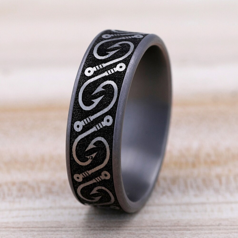 Fish Hook Wedding Band Tantalum 7.5mm 6bWKZhHL Fish Hook Wedding Band Tantalum 7.5mm 6bWKZhHL
