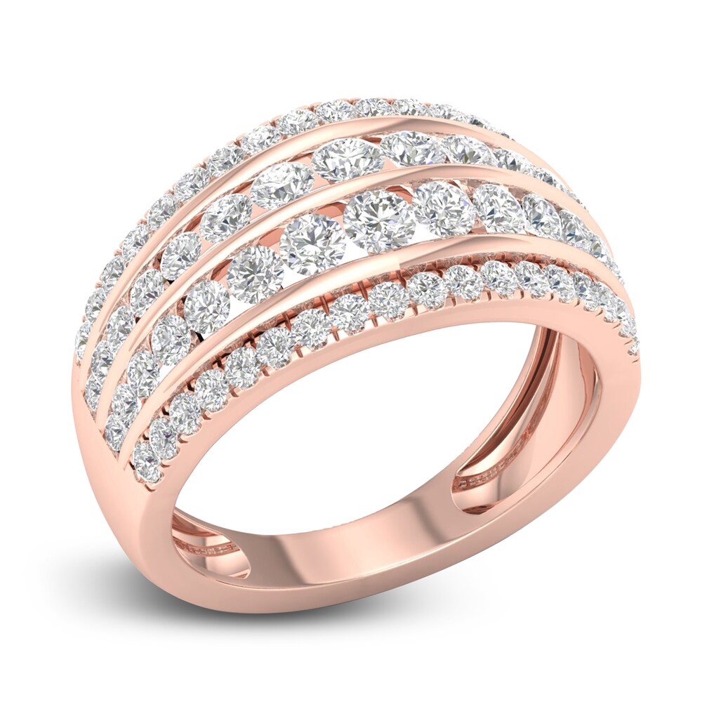 Diamond 4-Row Anniversary Band 1 ct tw Round 14K Rose Gold 6e3aGG7k Diamond 4-Row Anniversary Band 1 ct tw Round 14K Rose Gold 6e3aGG7k