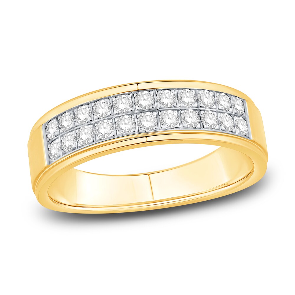 Men's Diamond Wedding Band 1/2 ct tw Round 14K Yellow Gold 6kEMa69Q Men's Diamond Wedding Band 1/2 ct tw Round 14K Yellow Gold 6kEMa69Q