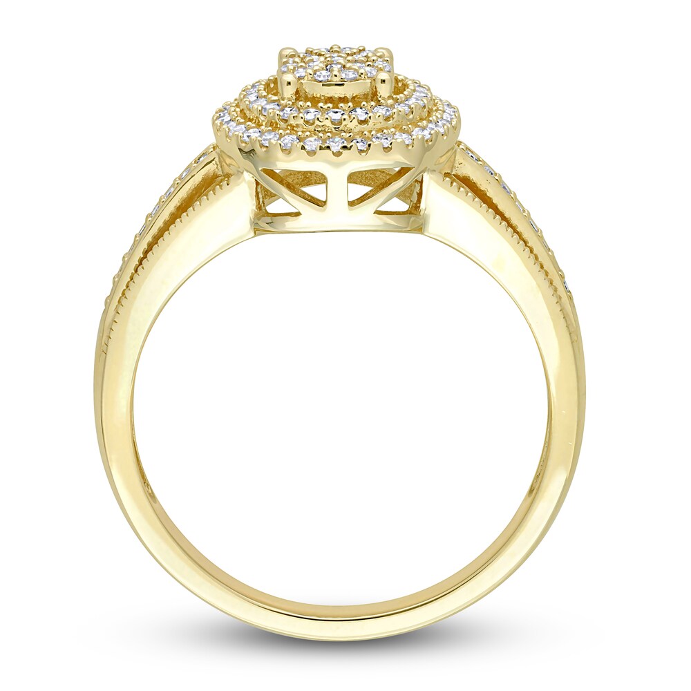 Diamond Halo Ring 1/4 ct tw Round 10K Yellow Gold 6kh3Xqy3 Diamond Halo Ring 1/4 ct tw Round 10K Yellow Gold 6kh3Xqy3