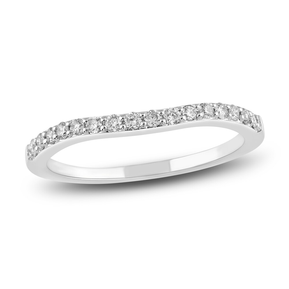 Diamond Contour Wedding Band 1/5 ct tw Round 14K White Gold 6yDGCtM2 Diamond Contour Wedding Band 1/5 ct tw Round 14K White Gold 6yDGCtM2