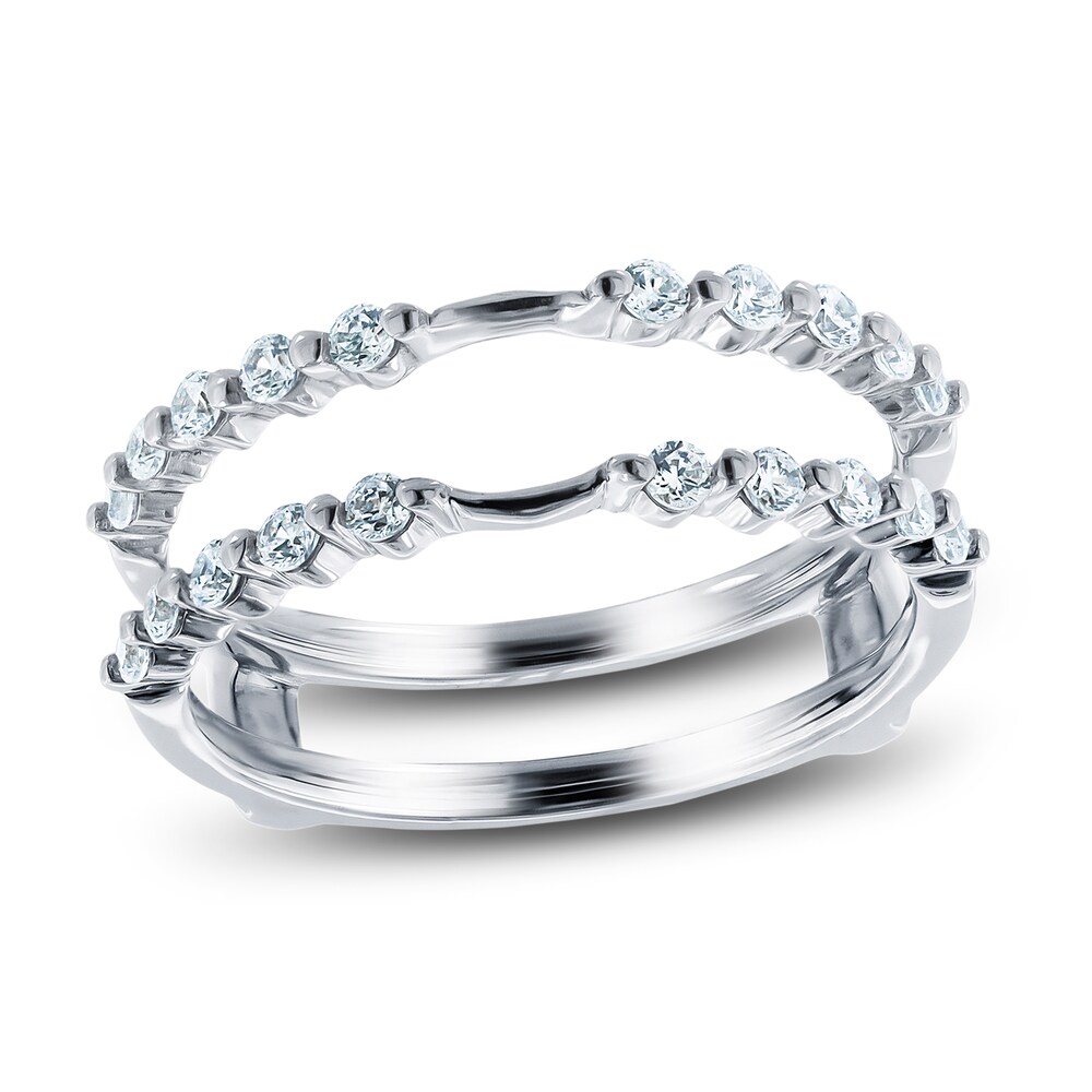 Diamond Anniversary Enhancer Ring 3/8 ct tw Round 14K White Gold 78NiCTUt Diamond Anniversary Enhancer Ring 3/8 ct tw Round 14K White Gold 78NiCTUt