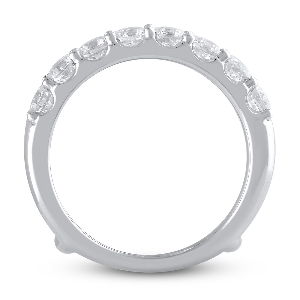 Lab-Created Diamond Enhancer Ring 2 ct tw Round 14K White Gold 7DyX32N4 Lab-Created Diamond Enhancer Ring 2 ct tw Round 14K White Gold 7DyX32N4