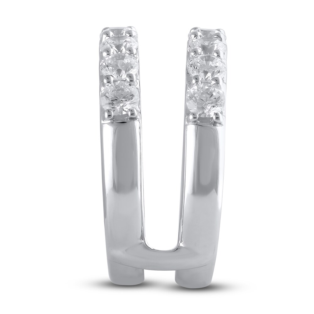 Lab-Created Diamond Enhancer Ring 2 ct tw Round 14K White Gold 7DyX32N4 Lab-Created Diamond Enhancer Ring 2 ct tw Round 14K White Gold 7DyX32N4