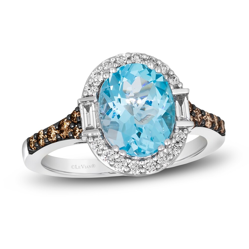Le Vian Natural Blue Topaz Pendant Ring 1/2 ct tw Diamonds 14K Vanilla Gold 7EyatVeF Le Vian Natural Blue Topaz Pendant Ring 1/2 ct tw Diamonds 14K Vanilla Gold 7EyatVeF